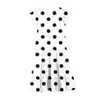 thumbnail image 5 of TGSLY Girls Polka Dot Printed Dress Cute Summer Tween Boho Flutter Sleeve Tiered A Line Beach Sundress Loose Flowy Dresses with Pockets White 12-13 Years, 5 of 7