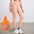 thumbnail image 2 of Ediodpoh Yoga Pants Women High Waisted Casual Thermal Winter Leggings for Everyday Wear Comfortable Stretchy with Soft Full Length Pink XXL, 2 of 5