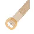 thumbnail image 2 of INSPIRE CHIC Womens Woven Wide Stretch Belts, Straw Rattan Plastic Buckle Elastic Belt Waistband for Dress 41.3x2.0"(LxW) Khaki, 2 of 6
