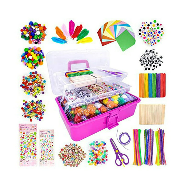 Jaspee Diy Handmade Clip Art Gift Box Set Kids Arts And Crafts Supplies Set  Giftable Craft Box For Kids