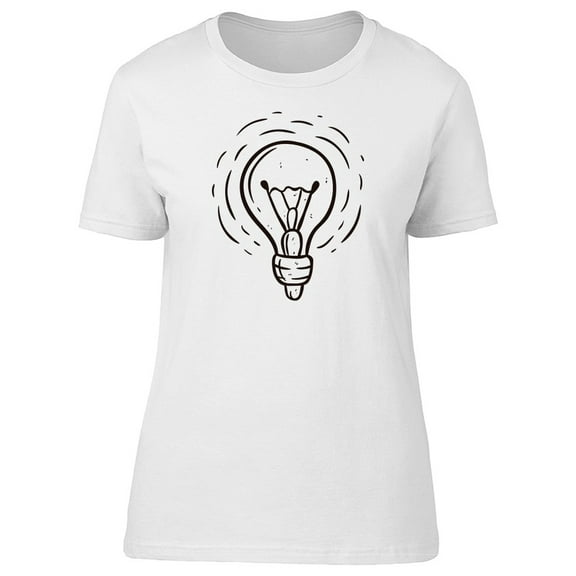 Hand-Drawn Light Bulb  Tee Men's -Image by Shutterstock