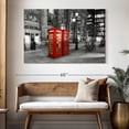 thumbnail image 3 of Elephant Stock London Telephone Booths Pop Wall Art - Horizontal Canvas Wall Art - Living Room Wall Decor - City Canvas - Black And White Decor - 51" x 34", 3 of 8