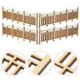 thumbnail image 5 of KAKOWELY 8Pcs Mini House Retro Fences Micro Landscape Fences Decorative Farm Fake Fence Decors,4.25X"X0.98"X0.08", 5 of 5