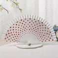 thumbnail image 7 of Byfri White Spanish Double-Sided Dot Folding Hand Fan Vintage Style for Dance Photo Prop 9.06inch, 7 of 7
