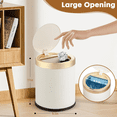 thumbnail image 2 of 1pc 3.17gal Luxury Large Capacity Push-Lid Trash Can, 2 of 6