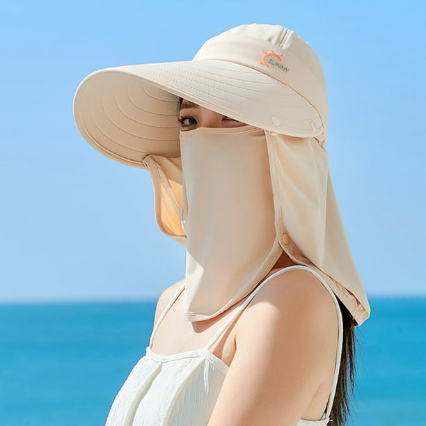 Sombrero anti-UV Nylon Transpirable Sombrero para el sol de ala ancha Unisex Portátil para deporte al aire libre JShteea El nuevo