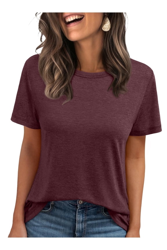 Shirts for Women Summer Spring Tops Short Sleeve Oversized T Shirts Women Clothes Trendy