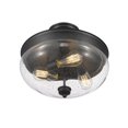 thumbnail image 4 of Z-Lite Amon 3 Light Semi Flush Mount in Satin Gold, 4 of 5