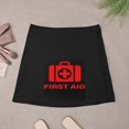 thumbnail image 4 of FIRST AID Women's High Waist Skirt Stretchy Casual Mini Skirt, 4 of 8