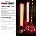 thumbnail image 6 of Monster 32-70” TVs HDTV Full Motion Wall Mount and 6 Piece LED Lighting Kit, 6 of 9