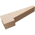thumbnail image 6 of 5"W x 30"D x 10"H Thin Clemmons Rough Cedar Woodgrain TimberThane Corbel, Primed Tan, 6 of 6