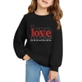 thumbnail image 3 of Sweatshirt Girls Jumpers Cute Heart Printed Long Sleeves Sweatshirts Casual Crew Neck Fall Winter Pullover Tops Clothes Casual Comfy Fleece Jumper School Warm Girl Coat, 3 of 3
