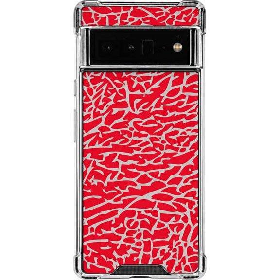 Skinit Sneakerhead Elephant Print Red Google Pixel 6 Pro Clear Case