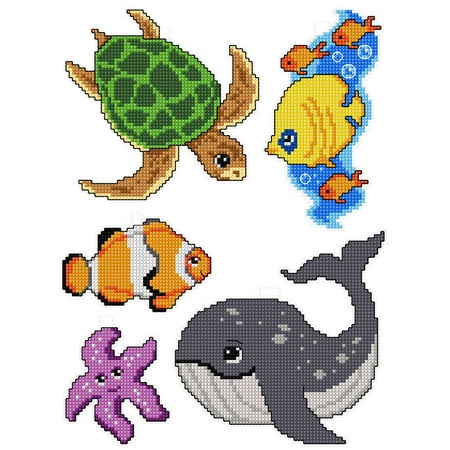 UPC: 4779055670129 | Sea Dwellers 101CS Counted Cross-Stitch Kit