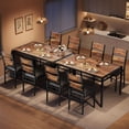 thumbnail image 7 of M optimized Dining Table Set for 2/4, Wood Kitchen Table with Upholstered Chairs, Kitchen Table Chairs Set w/Collision Angle for Small Space, Dining Room, Apartment, 7 of 7