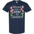 thumbnail image 3 of Inktastic Blessed to Be a Mom and Grandma Pink Flowers T-Shirt, 3 of 5