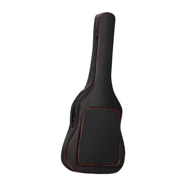 Funda para guitarra acústica de 41 pulgadas con correa ajustable para el hombro Rojo