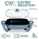 thumbnail image 2 of Sartén eléctrica COCINA CON COLOR - 30 x 30 cm, antiadherente de cerámica, libre de PFAS, 1400 W, tapa de vidrio templado, temperatura variable, sonda de calor extraíble, asas frías al tacto, color az, 2 of 4