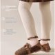 thumbnail image 4 of Girls Winter Fleece Leggings Stretchy Warm Pants Soft Warm Cotton Fabric For Outdoor Activity Everyday Wear oat XXL, 4 of 4