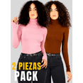 thumbnail image 4 of Set De 2 Sueteres Mujer De Cuello Alto Unitalla Sueteres Dama Sweaters, 4 of 5