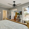 thumbnail image 6 of 56" 5-Baldes Indoor Ceiling Fan with Remote and Light for Home Black/Wood, 6 of 6