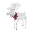 thumbnail image 1 of Arctic White Moose Christmas Decoration, 105 Mini LED Lights, 4-ft, 1 of 3