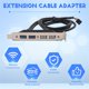 thumbnail image 4 of Paneles de Cabecera Hembra USB 2.0 y USB 3.0 A Placa Base. Adaptador de Cable de Extensión de Placa Base de 9 Pines y 20 Pines., 4 of 5