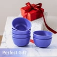 thumbnail image 5 of TP 10 Ounce Melamine Bowls Set, 4.5" Unbreakable Soup Bowls, Cereal Bowl Set of 6, Blue, 5 of 7