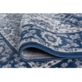 thumbnail image 2 of Tayse Madison Area Rug MDN3607 Traditional Navy Rings Repeat 5' x 7' Rectangle, 2 of 2