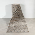 thumbnail image 1 of Well Woven Custom Size Runner - Choose Your Length - Rohen Grey & Golden Rust Moroccan Trellis 27 Inches Wide x 85 Feet Long Runner (27" x 85' Runner) Rug, 1 of 6
