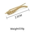 thumbnail image 6 of WHAMVOX 1 Pair Chic Leaf Ear Climbers Delicate Fashion Crawler Cuff Earrings Jewelry for Women (Golden), 6 of 8