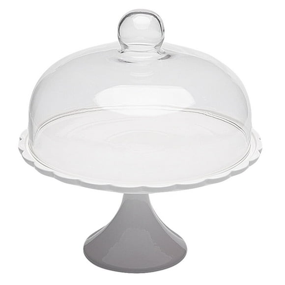 Clear Cake Carrier with Glass Dome for Weddings and Parties