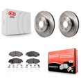 thumbnail image 1 of Transit Auto Front Disc Brake Rotors and Semi-Metallic Pads Kit for Car Honda Civic K8F-100591, 1 of 11