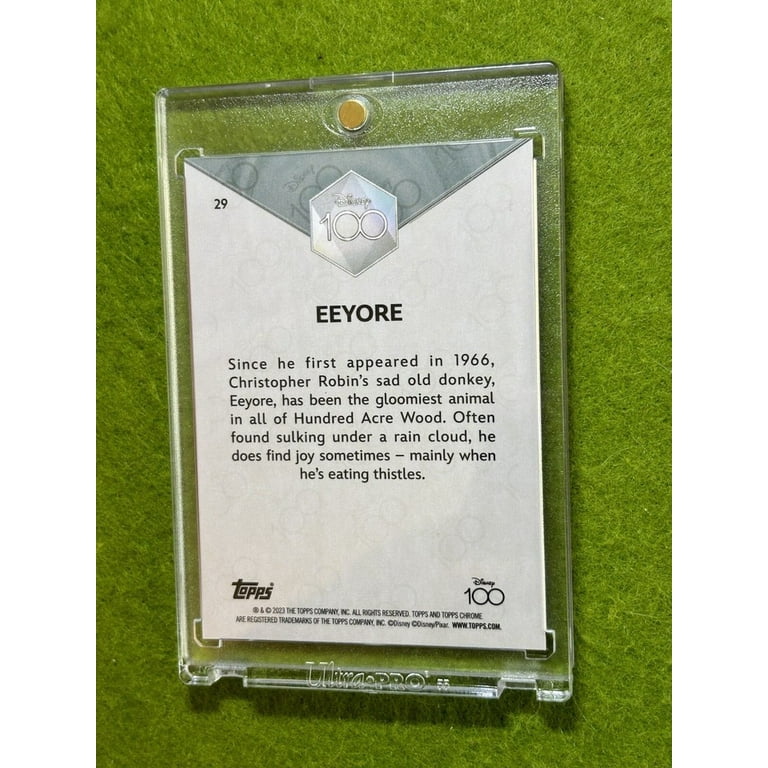 Disney 100 EEYORE of WINNIE THE POOH SILVER CHROME Card 2023 Topps Chrome  DISNEY - Walmart.com