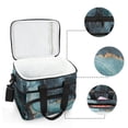 thumbnail image 6 of FORMRS Insulated Cooler Bag 24 Cans Capacity Soft Leakproof Lunch Box with Side Pockets, Black Marble, 6 of 7