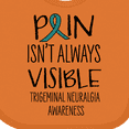 thumbnail image 4 of Inktastic Trigeminal Neuralgia Awareness Pain Isn't Always Visible Boys or Girls Baby Bib, 4 of 4