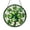 Acrylic 3.5 Inch, variant on Stained Glass Four Leaf Clover Panel, Round Window Hanging Sun Catcher, Vibrant Lucky Home Accent, Perfect Gift for Good Fortune