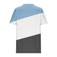 thumbnail image 3 of Annhoo Womens Plus Size Clothes Oversized Short Sleeve Color Block Tshirts Crew Neck Dressy Casual Blouse Summer Tops, 3 of 5