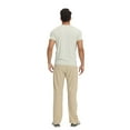 thumbnail image 3 of Zfeel Short Sleeve Crewneck T-Shirt, Men's 100% Cotton Super-Soft Blank Tee, Cream, 2XL, 3 of 6