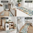 thumbnail image 5 of Multicolor Ethnic Geometric Patchwork Pattern Kitchen Rugs Sets Of 3,Kitchen Runner Rugs Non Skid Washable,Decorative Kitchen Floor Mats for Kitchen,Sink,Laundry,17"x30"+ 17"x47" + 17"x59", 5 of 6