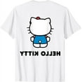 thumbnail image 2 of Hello Kitty Character Front and Back T-Shirt Cute 2 sides printed Tee For Men Women Cat Lovers, White Color, Size 2XL, 2 of 3