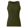 thumbnail image 3 of SNKSDGM Female V Neck Tank Tops for Women Fitted Ribbed Tank Tops for Women Pack Plus Size Sleeveless Tank Top Blouse Women Racerback Slim Top Knit Ribbed Shirt Women's Blouse M, 3 of 3