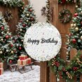 thumbnail image 6 of Welcome Sign for Front Door,White Birthday Round Metal Welcome Front Porch Decor,Colorful Confetti Ribbons Polka Dots Classroom Wall Hanging Sign for Living Room Kitchen Housewarming Gift 12'', 6 of 9