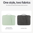 thumbnail image 4 of New Nylon Shockproof Tablet Bag Professional Large Capacity Anti-fall Sleeve Bag Plush Lining Multi-layer Laptop Handbag Case (White,12.9-13inch), 4 of 7