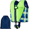 thumbnail image 1 of Limmys Chaleco de natación de neopreno premium para niños pequeños - Ayuda de natación con flotabilidad ideal para niños y niñas - Chaqueta de natación de diseño moderno - Bolsa con cordón incluidaA, 1 of 9