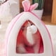 thumbnail image 4 of Perrera para perros y gatos con forma de orejas de conejo, nido triangular, cálido, semicerrado, para otoño e invierno, suministros para mascotas, 4 of 4