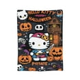 thumbnail image 2 of Halloween Hello Kitty Blanket Cute Pirate Design Soft Air-Conditioning Throw for Nap Bed Sofa & Living Room 60x80 H-12, 2 of 5