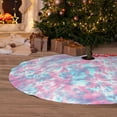 thumbnail image 5 of KLL 30" Christmas Tree Skirt Tie Dye Xmas Tree Skirts Mat for New Year Xmas Holiday Party Indoor Outdoor Home Decoration, 5 of 5