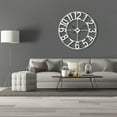 thumbnail image 2 of Utopia Alley CL23WW 30 in. Manhattan Industrial Analog Wall Clock; Distressed White, 2 of 10