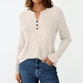 thumbnail image 3 of SUNBS Tunic Shirts for Womens Long Sleeve Tops Casual V Neck Sweaters for Women Blouses, 3 of 8